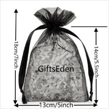 50 piezas/paquete, 25 colores, 7 tamaños, Bolsas de organza de malla de nailon transparente con cordón de alta calidad, bolsas para empaquetar joyas, bolsas de regalo, bolsas para jabón, bolsas para obsequios de boda, bolsas para caramelos, bolsas de almacenamiento, bolsas protectoras para frutas, adecuadas para Navidad, boda, fiesta y vacaciones, Día de San Valentín