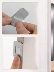 1 Set Magnetic Cabinet Catches Door Stop Self Adhesive Invisible Hidden Magnets Closet Furniture Cupboard Drawer Closer Kitchen - Multicolor - View 4