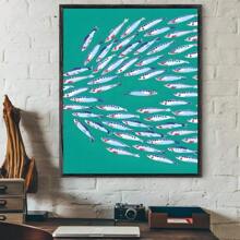 1pc Colorful Sardine Lobster Fish Ocean Animal Poster Prints Perfect Design Nordic Modern Living Room Home Decor Gift No Frame