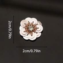 3D Handmade Sequin Flower Patch, Suitable For DIY Decoration On Clothes, Hats, Bags