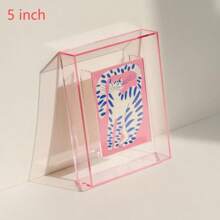5/6/7/8 Inch Colorful Acrylic Photo Frame Box Diy Poster Mounting Display Stand Table Ornaments Creative Picture Message Board Holder Gifts Birthday Graduation