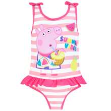 Swimsuit | Peppa Pig Girls' One Piece Swimming Costume | Kids' Swimwear - Pink - View 1