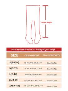 7pcs/Pack Baby Girls' Solid Color Elastic Leggings, Minimalist Style, Suitable For Spring & Autumn, Infant Tights - Multicolor - View 8