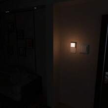 1pc INS Style Smart Motion Sensor LED Night Light, Soft Lighting For Desk, Bedside, Cabinet, Material, Energy Saving, Silent, Portable Ambient Lamp (Random Color/Style Shipped)