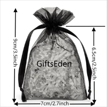 50 piezas/paquete, 25 colores, 7 tamaños, Bolsas de organza de malla de nailon transparente con cordón de alta calidad, bolsas para empaquetar joyas, bolsas de regalo, bolsas para jabón, bolsas para obsequios de boda, bolsas para caramelos, bolsas de almacenamiento, bolsas protectoras para frutas, adecuadas para Navidad, boda, fiesta y vacaciones, Día de San Valentín