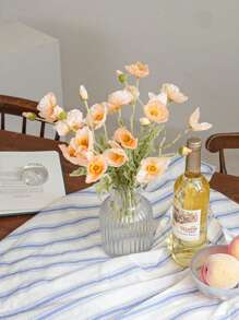 5 pièces/2 pièces/1 pièce/paquet Fleurs de coquelicot artificielles avec tiges longues floquées, fleurs de coquelicot factices en soie réaliste pour la maison, le mariage, les fêtes, les centres de table, les bouquets de mariage, le bureau, la décoration d'hôtel - Multicolore - Voir 11