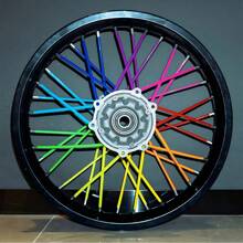 72pcs Bicycle Wheel Spoked Protector Wraps 24cm Wheel Rim Spoke Wrap Kit For Motorcycle Bike Color Rims Skin Trim Covers Pipe - one-size - View 3