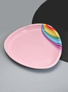 Stainless Steel Manicure Tool Tray, Triangular Color Mixing Palette Tray For Nail Art Tool Storage, Home Desk Organizer Tray - Multicolor - View 4