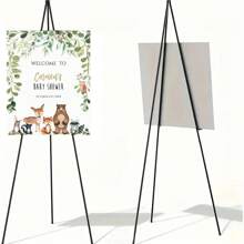 Triangular Expandable Folding Stand, Metal Display Rack, Balloon Arch Stand, Wedding Party Photography Props, Birthday Party Supplies - Black - View 2