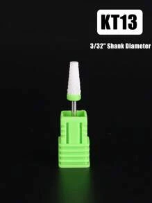 1个陶瓷美甲钻头 - 3/32英寸专业电动美甲钻头，带支架，适用于修甲、修脚、角质层打磨、亚克力凝胶指甲抛光 - 彩色 - 查看 40