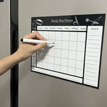 1 bảng lịch từ tính gắn tủ lạnh, bảng kế hoạch xóa khô, kế hoạch hàng tuần và hàng tháng, đồ dùng văn phòng, cao su, bảng ghi nhớ nhắc nhở dùng tại nhà và văn phòng, đồ dùng học tập, trở lại trường - Nhiều màu - Xem 17