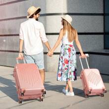 Lightweight Multifunctional Travel Suitcase With 360° Spinner Wheels, 4 Pieces, 12/20/24/28 Inch, Durable Hard Shell, Corner Protection - Rose Gold - View 9