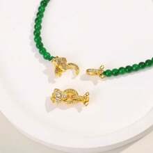 1pc Diamond Gold Chain Bracelet Universal Chain DIY Accessories - Multicolor - View 3