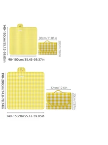 1pc Portable Picnic Mat, Outdoor Picnic Blanket For Spring/Summer, Party Table Cover, Waterproof Pad, Beach Mat, Camping Picnic Pad For Lawn