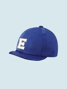 1pc Simple Letter Baby Softbrim Baseball Cap, Stylish And Versatile, Suitable For Boys And Girls Daily Outing In Spring And Summer. - Blue - View 5