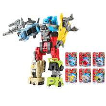 1套6合1，一款炫酷炫彩变形玩具装甲卫士直升机战斗机气垫船车消防船坦克变形机器人组合套装玩具，手工模型6种装甲卫士模型可选，早教ABS材质铝合金材质精美礼盒包装，适合儿童，宝宝女孩女孩8岁以上年级节生日派对礼物玩具