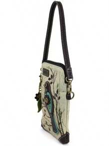 CHALA Canvas Crossbody Cell Phone Purse - Women Multicolor Handbag With Adjustable Strap - Mint Green - View 10