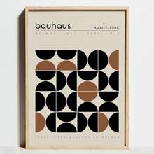 1pc Unframed Modern Geometric Bauhaus Exhibition Poster, Bauhaus Movement Prints, Minimalist Abstract Wall Art Canvas, Suitable For Modern Home Decor, Framed Wall Art - Multicolor - View 65