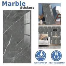 20PCS Self-Adhesive Black Marble PVC Cladding Wall Panels For Kitchen Bathroom Carnival Home Sticker - Granate - Ver 3