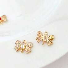 2pcs Bowknot Pendant DIY Jewelry Making Supplies For Necklace, Earrings, Hair Accessories - Multicolor - View 4