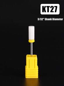 1个陶瓷美甲钻头 - 3/32英寸专业电动美甲钻头，带支架，适用于修甲、修脚、角质层打磨、亚克力凝胶指甲抛光 - 彩色 - 查看 38