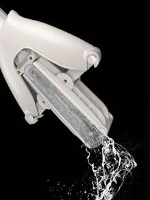 House Cleaning Tools Sponge Mop Roller Sponge Mop Self Squeeze Sponge Mop Stainless Steel Handle With PVA Absorbent Mop Head Refills For Home Commercial Use Tile Floor Bathroom Garage Cleaning - White - View 6