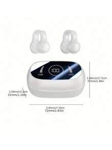 1 Pc Wireless Bluetooth Headset Mini Sports In-Ear Bluetooth Headset Sports Low Power Remote Noise-Proof Bluetooth Headset With Digital Display, Enhanced Bass Wireless Headset - Touch Control, Long Battery Life, Hands-Free Call Music And Exercise
