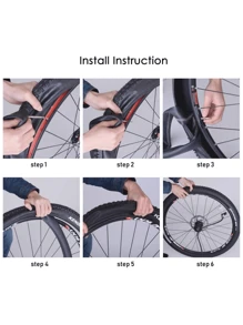 Heavy Duty Bike Ebike Tubes 1pc 700C X23/25 Schrader Valve Bicycle Inner Tubes - Black - View 2