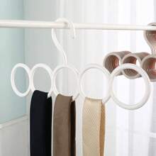 5 opakowań wielofunkcyjnych, oszczędzających miejsce, antypoślizgowych wieszaków z 5 haczykami - plastikowy organizer do szafy na szaliki, krawaty, biustonosze, skarpetki