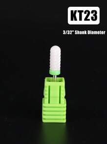 1个陶瓷美甲钻头 - 3/32英寸专业电动美甲钻头，带支架，适用于修甲、修脚、角质层打磨、亚克力凝胶指甲抛光 - 彩色 - 查看 19