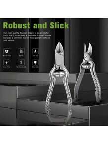 Home Pedicure Set - Professional Grade Nail Clippers, Nail Nipper, Thick Nail Trimmer And Edge Cutter, For In-Grown Toenail Correction, Ergonomic Design, Perfect For Home Manicure & Pedicure, Easy To Use And Clean