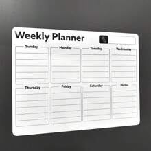 1 bảng lịch từ tính gắn tủ lạnh, bảng kế hoạch xóa khô, kế hoạch hàng tuần và hàng tháng, đồ dùng văn phòng, cao su, bảng ghi nhớ nhắc nhở dùng tại nhà và văn phòng, đồ dùng học tập, trở lại trường - Nhiều màu - Xem 6