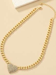 1 Piece Simple And Fashionable Heart Pendant Necklace, Suitable For Women's Daily Casual, Party Date