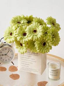 6/12pcs Artificial African Daisies Flowers African Daisy Silk Flowers Artificial Gerbera Daisies Fake Sunflowers Bulk Faux Flowers Bouquet For Wedding Bridal Bouquet Party Home Kitchen Decor,Fall Decor,Autumn