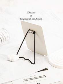 1 PIEZA Espejo de maquillaje blanco cuadrado de doble uso montado en la pared y espejo de maquillaje de escritorio - El mejor regalo para mamá, tía, abuela, hija, sobrina, hermana, amiga, novia, esposa, novia, dama de honor, madrina