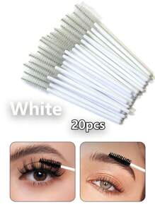 100/50/10pcs Disposable Mascara Wands, Mascara Brush, Eyelash Makeup Brush, Eyelash Spoolie Brush, Bendable Disposable Eyebrow Spoolie, Eyelash Brush For Eyelash Extension, Eyebrow Spoolie, Castor Oil Brush (Pink)