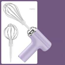 Wireless Rechargeable Hand Mixer - 3-Speed Cordless Whisk For Baking, Whipping Cream And Cooking, Compact Design With Auto Shut Off, Great For Home Bakers