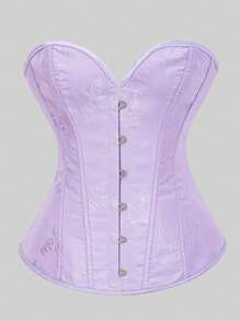 Women's Fishbone Shaping Bustier Crop Top, Waist Cincher Tight Top, New Year Party, Valentine's Day, Holiday Tops, Corset Top, Halloween Costume - Multicolor - View 77