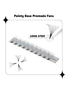 RITALASH Premade Lash Fans 12D 14D 16D 18D 20D C Curl Pointy Base Premade Fans Eyelash Extensions Middle Stem & Long Stem Heat Bonded Premade Fans Russian Volume Lash Extensions Supplies