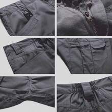 Men's Waterproof Tactical Shorts Outdoor Cargo Shorts, Lightweight Quick Dry Breathable Hiking Fishing Cargo Shorts - 灰色 - 查看 7