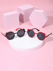 2pcs Fashionable & Children Glasses, Suitable For Street Style, Daily Wear And Travel - Multicolor - View 8