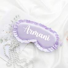 Custom Sleep Mask, Double-Sided Same Color, Satin Fabric, Elastic Strap, 2025 Eye Mask, Party Mask, Ruffle Trim, Bridesmaid & Bride Edition - Multicolor - View 4
