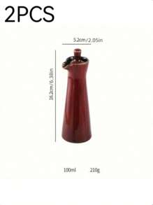 1pc 120ml窑烧陶瓷调味瓶日式油壶酱油瓶醋瓶橄榄油瓶创意调味瓶厨房用品 - 彩色 - 查看 16