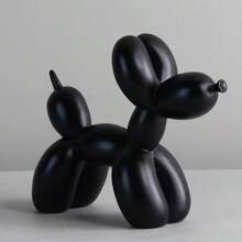 1pc Creative Balloon Dog Sculpture Modern Home Decoration Fashion Animal Art Accessories Collection Small Statues Bedroom Living Room Office Desktop Resin Decoration Gifts Birthday Graduation