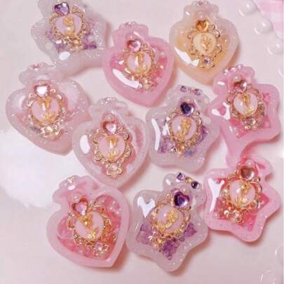 4-Cavity Resin, Liquid Silicone Mold, For Casting Resin Keychains, Resin Jewelry Making Supplies