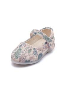 1 Pair Embroidered Girl Casual Slip-On Shoes, Indoor & Outdoor Daily Wear - Multicolor - View 2
