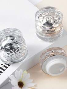 Glass Cream Bottle, Crystal Diamond Cream Jar, Cosmetic Jar, Diamond Cream Empty Bottle(50ml) Holiday Essentials Holiday Travel Travel Essentials Travel Bag Travel Accessories Graduation