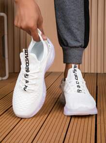 Men's Sneakers - Cushioned, Lightweight, Breathable, Bouncy Surface, Thick Sole, Low-Top Lace-Up Casual Running Shoes, Suitable For Daily Sports, Casual, Outdoor, Athletic, Travel, Gifts ,Gym