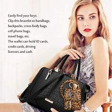 1 PC Bracelet Fringe Card Bag Portable Creative Small Wallet Fashion Simple Mini Small Wallet Gift Coin Wallet Ultra-Thin Card Bag Fashion Item Key Hanging Multi-Purpose Card Bag Leopard Print For Women Wallet Mini Wallet Purse Wallet Wristlet Wallet - Multicolor - View 6