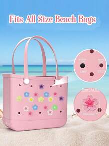 16pcs/8pcs/4pcs/1pc 7-Color Begonia Flower DIY Bag Decor, Bag Accessories, Begonia Flower Decor